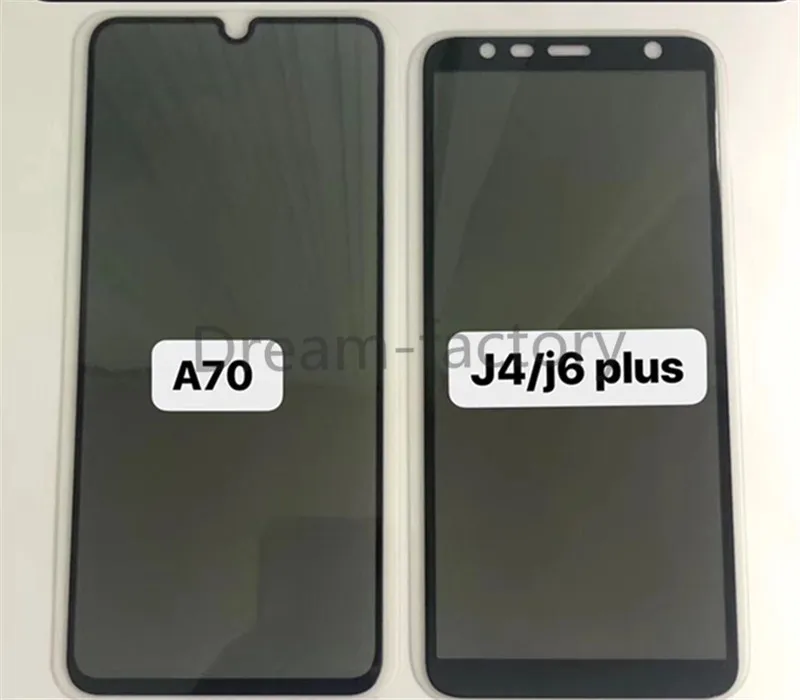 300pcs Full Cover Privacy Protective Tempered Glass Antispy Screen