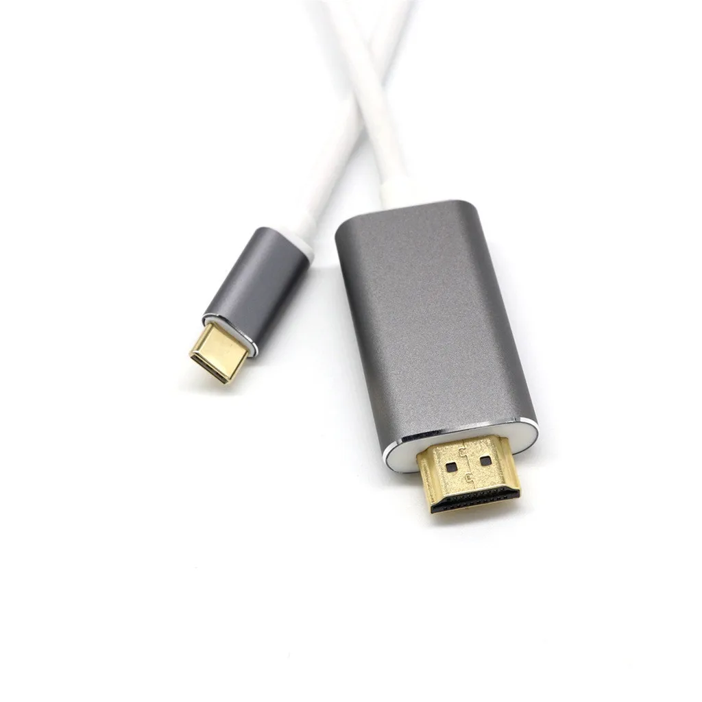 Ouhaobin HDMI кабель Тип usb C к адаптеру HDMI 4K HD видео кабель адаптер конвертер для ноутбука для samsung Galaxy S10 S9 HDMI кабель