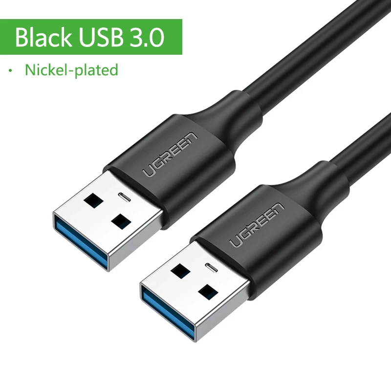 Ugreen USB к USB Удлинительный кабель Тип A Мужской к usb-вилке 3,0 2,0 удлинитель для радиатора жесткий диск Webcom usb-кабель для камеры расширения - Цвет: USB 3.0 Cable