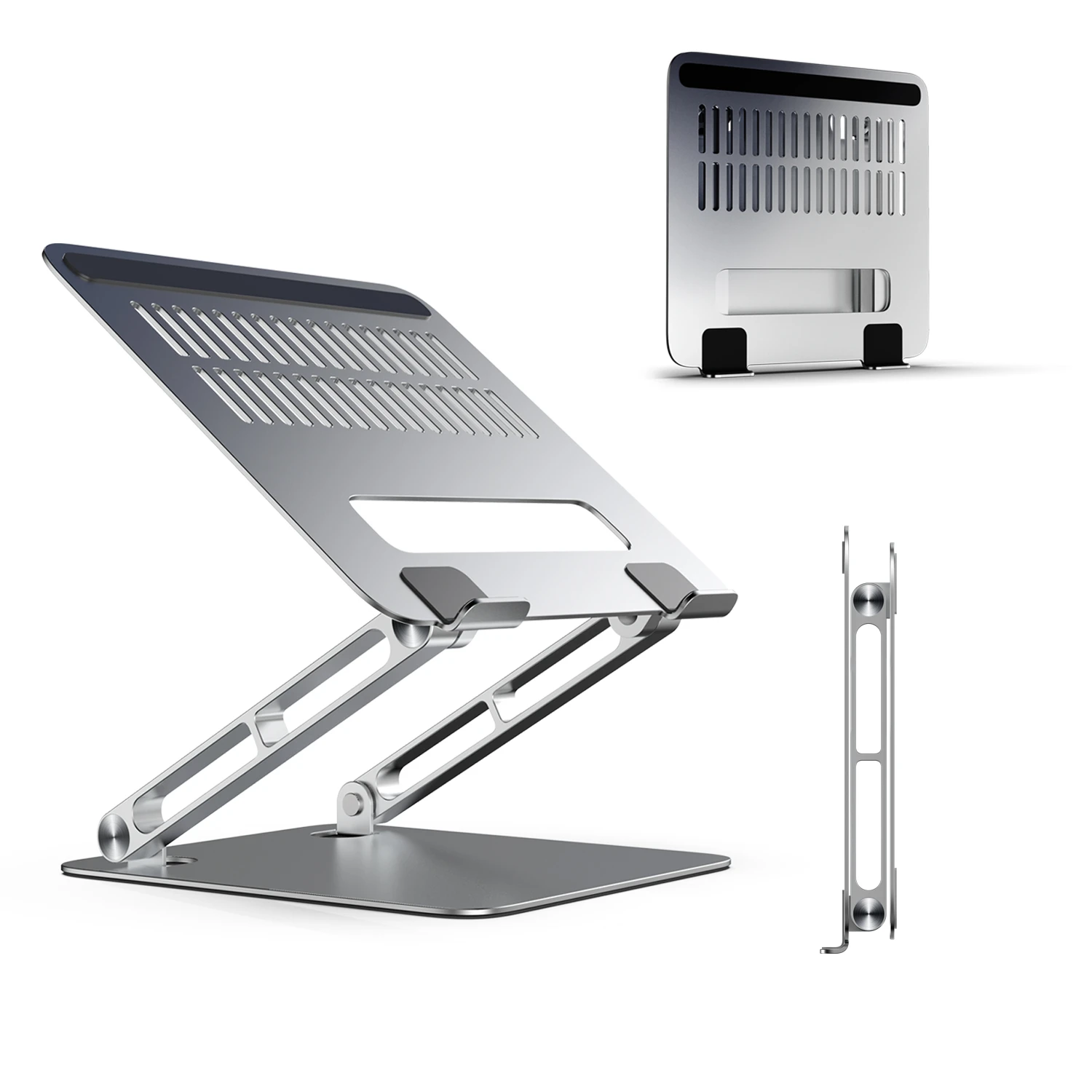 2022 Laptop Stand for Desk foldable levelless riser Aluminum alloy heavy duty laptop holder