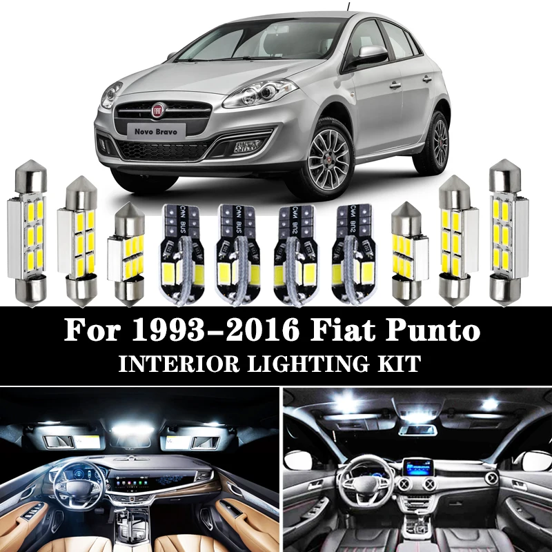 Светодиодный светильник для салона Fiat Punto 1 2 3 I III EVO 176 188 199|Сигнальная лампа| |