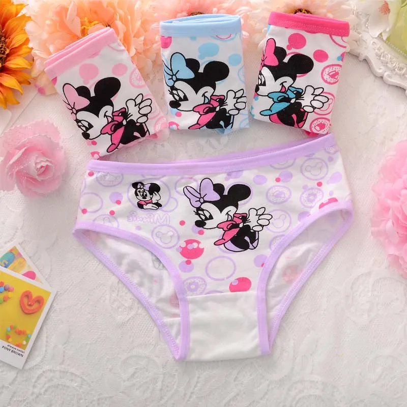 1066 4pcs/lot new fashion kids child girls' underwear lovely panties cartoon female baby panties clothing briefs children clothe - Цвет: 1066
