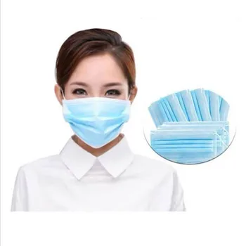 

100pcs Face Mouth Anti Virus Mask Disposable Protect 3 Layers Filter Dustproof Earloop Non Woven Mouth Masks 48 hours Shipping
