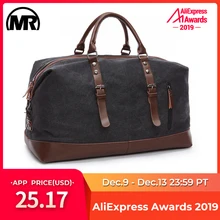 MARKROYAL холщовые кожаные мужские дорожные сумки для переноски багажа мужские даффл сумки дорожные сумки большие выходные Сумки на ночь
