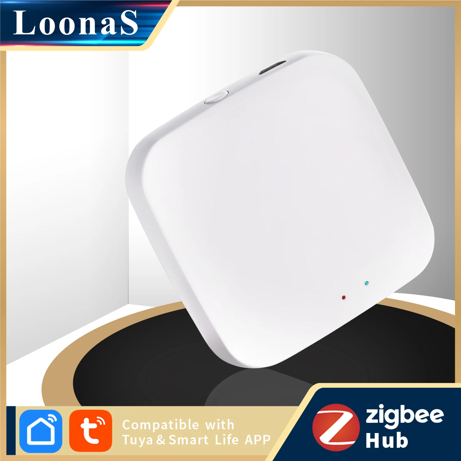 Беспроводной контроллер Loonas Tuya ZigBee хаб для умного дома работает с Alexa Google Assistant 3 0 |