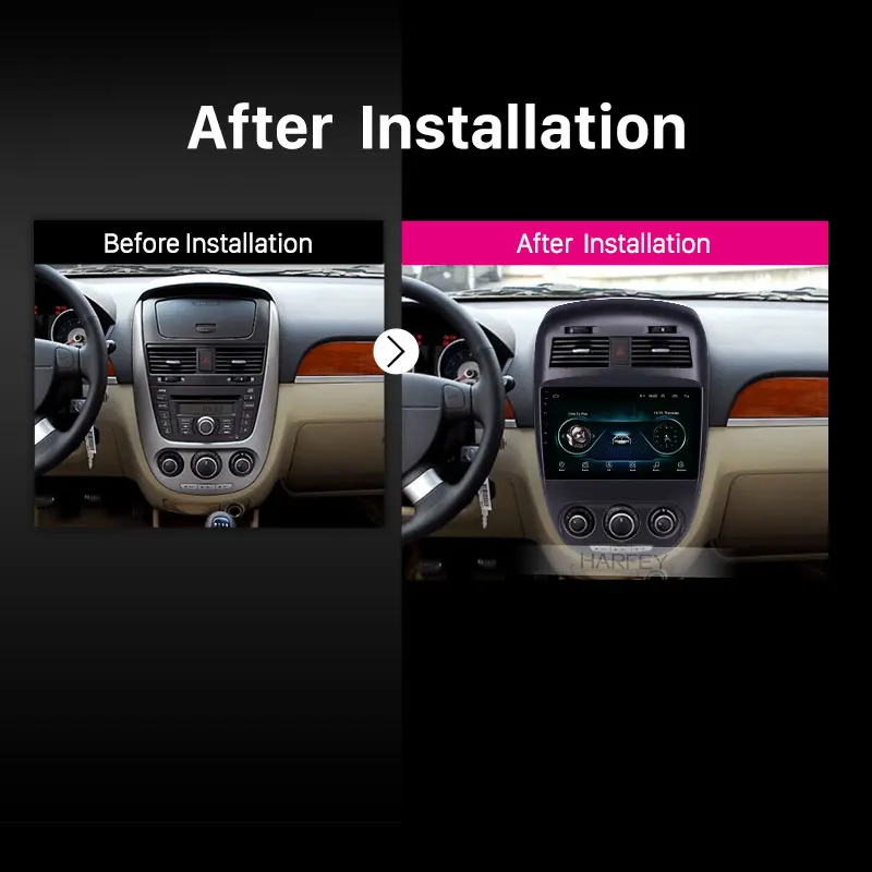 Harfey авто радио 10," Android 9,1 Автомобильный gps для Buick Excelle 2008 2009- с Bluetooth HD сенсорный экран Поддержка Carplay DVR