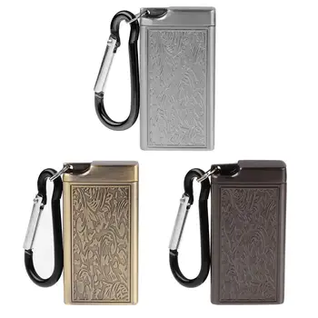 

Mini Portable Ashtray Cigarette Keychain Outdoor Pocket Smoking Ash Tray Textured Mountaineering Buckle Ashtray