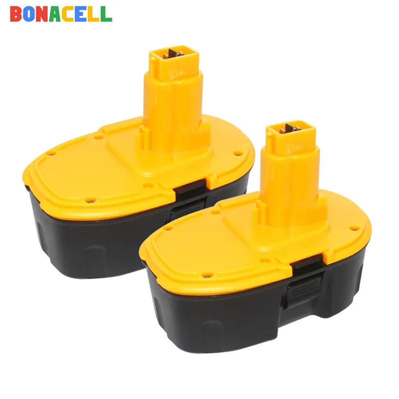 BONACELL 18V 4000mAh Ni-MH электроинструмент для Dewalt DC9096 DE9039 DE9095 DW9098 DE9503 DW9096 запасная батарея - Цвет: 2 Pack