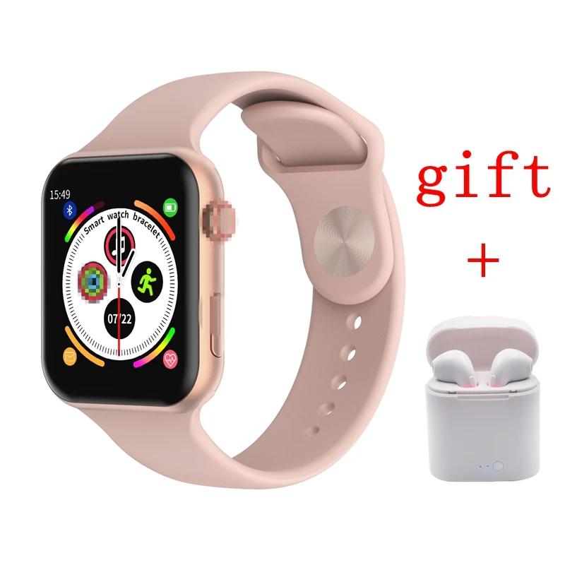 IWO 11 Lite Max Bluetooth Смарт часы ЭКГ монитор сердечного ритма полный сенсорный Smartwatch для Android Apple xiaomi band 4 PK iwo 8 Plus - Цвет: gold add headset
