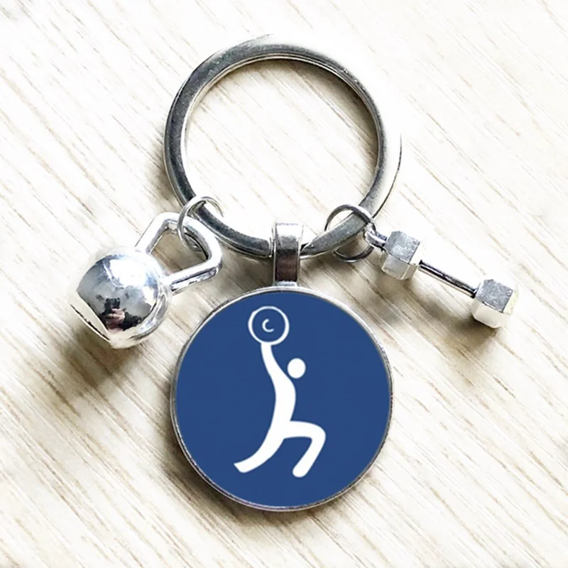 Porte-clés Haltère Fitness En Alliage Argenté | Mini Pot D'Haltère - Cadeau Sport, Gym, Musculation - 5
