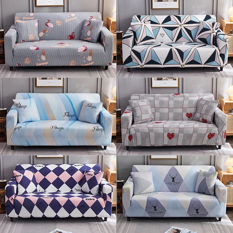 

Modern High Quality Stretchable Elastic Sofa Cover for Living Room Sectional L Shape Sofa Cover 1/2/3/4 Sectional Sofa Cover