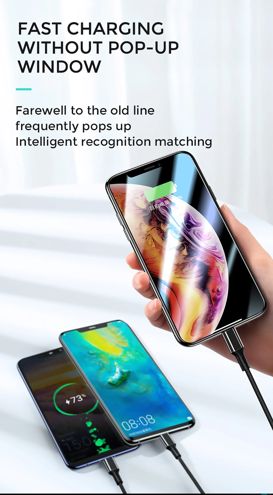 Joyroom USB кабель для iPhone samsung Xiaomi Быстрая зарядка 3 в 1 микро USB кабель 2 в 1 для Android USB TypeC кабель для мобильного телефона