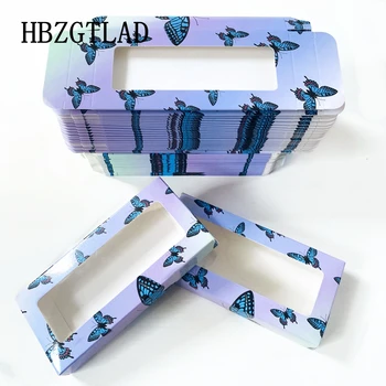 

Newes 50/100pcs Carton Paper Packing Box for 25mm long EyeLash Wholesale Bulk Cheap Pretty Lashes rectangle Storage Packaging