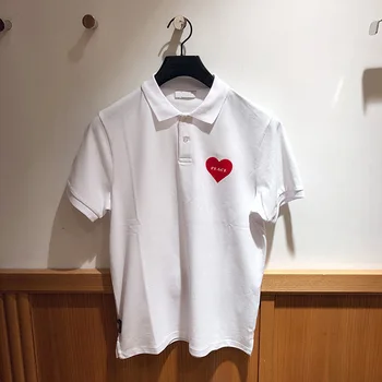 

19 Summer Leisure Love Li Collar Joker Slim Fit Short Sleeve Shirt T Shirt T11711s 93039