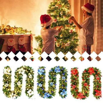 

Christmas Decoration Rattan Luxury Hanging Ornaments Christmas Tree Festival Ornaments Garland Package