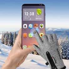 Водонепроницаемые зимние теплые перчатки, мужские лыжные перчатки, перчатки для сноуборда, мотоциклетные перчатки для езды, зимние перчатки с сенсорным экраном