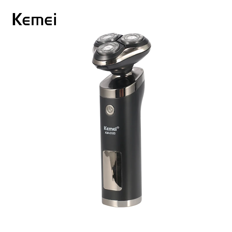 Kemei 6185 моющаяся перезаряжаемая электробритва Мужская бритва для бороды тройное