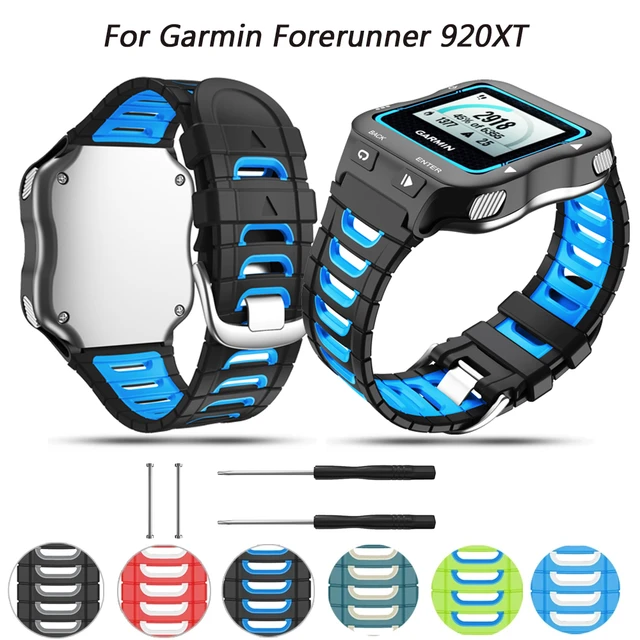 Bracelet en silicone noir pour Forerunner 920XT de Garmin