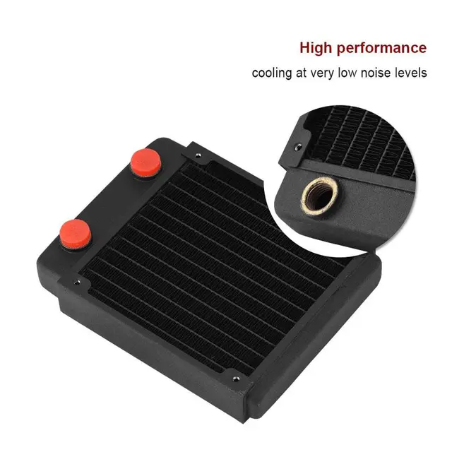 Radiatore Raffreddamento Ad Acqua Per PC - 8 Tubi Alluminio, Ventola 80mm - Foto 13