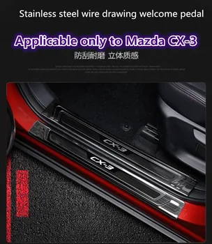 

Stainless steel welcome pedal is only suitable for Mazda CX-3 refitting, cx3 lengthening welcome pedal decoration