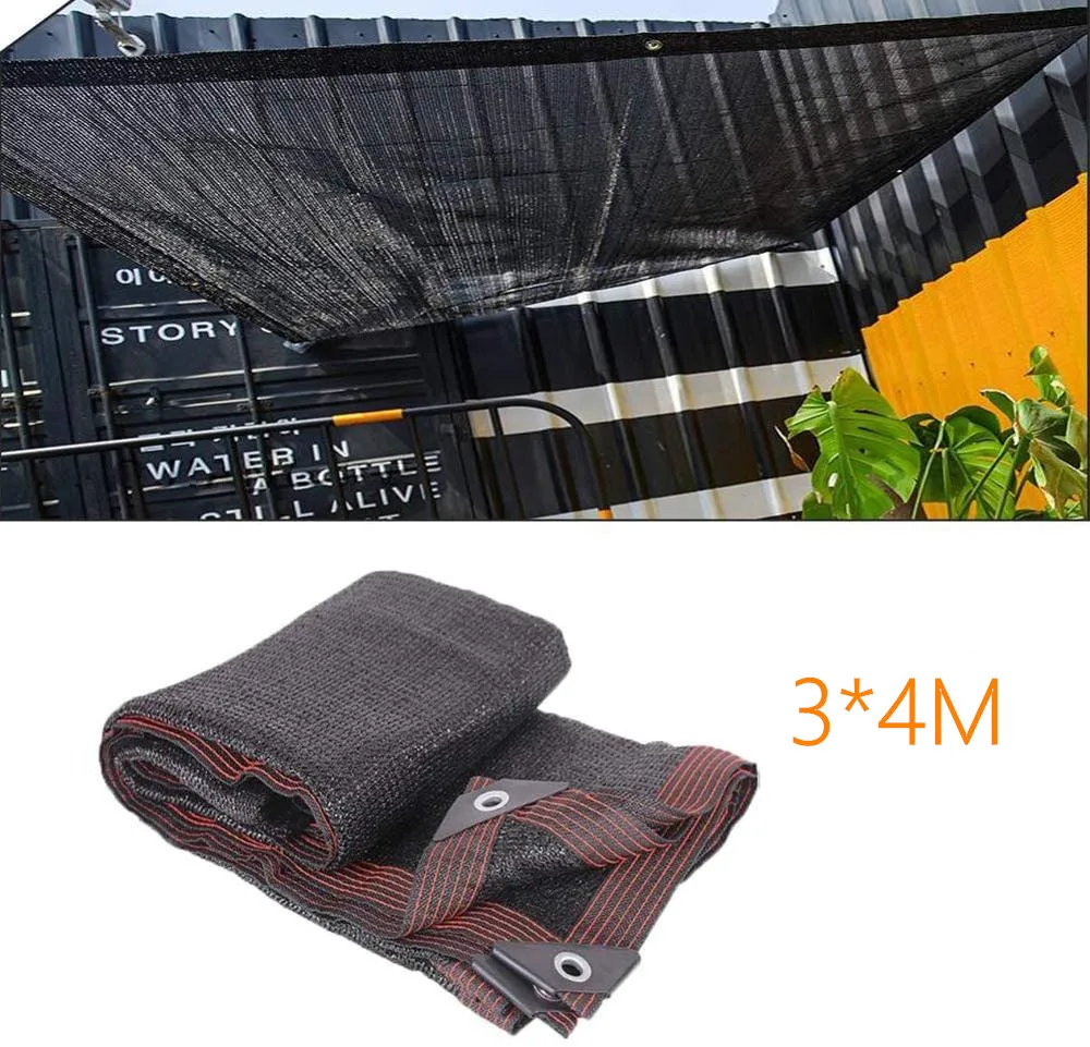 

95% Black Shade Cloth, Edge with Buttonhole,Resistant Garden Shade Cloth for Plants Greenhouse Swimming Pool