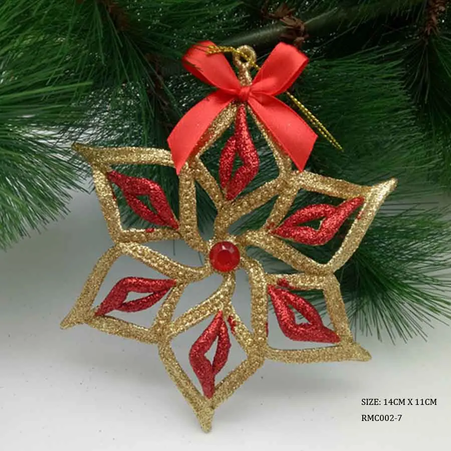 1PC colorful Sticky gold powder pearl Two-tone bow christmas tree Pendant 14CMX11CM DIY XMAS home decoration tools Ornaments