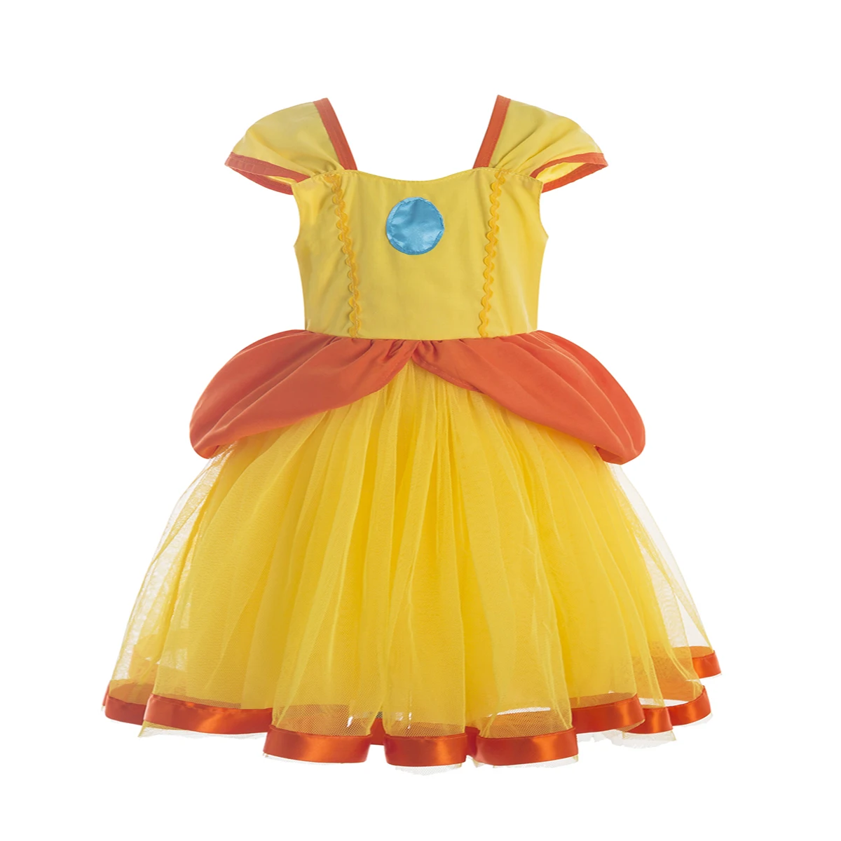 Princess Peach costume Princess Daisy costume dresses inspired Tutu Dress Birthday Outfit Halloween Costume tutus