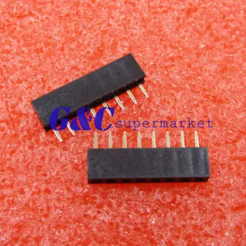 

50PCS 1x8 Pin 2.0mm Pitch Single Row Straight Female Pin Headers Strip diy electronics