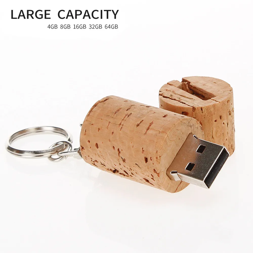 Usb диск, 4 ГБ, 8 ГБ, деревянная вилка, флешка, 16 ГБ, ручка для ключей, 32 ГБ, 64 ГБ, Usb флеш-накопитель, 128 ГБ, креативные подарки, флешка