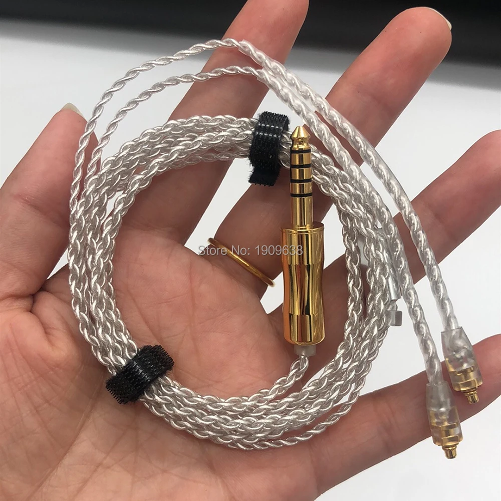 ALO Litz Audio Earphone Cable Jack 3.5/2.5/4.4mm Plug MMCX 