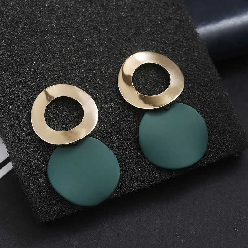 Женские серьги с кристаллами красные/розовые стразы черные полимерные