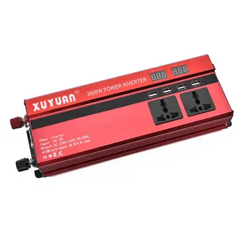 

Led Display Car Inverter Converter Usb Interface 2000w Dc 12v 24v To Ac 110v 220v Automotive Power Inverter