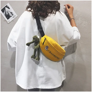 

Brand Luxury Handbags Women Bags Designer Embroidery Letter Chest Bag Canvas Belt Bag Small Student Bag Women's Crossbody Bag