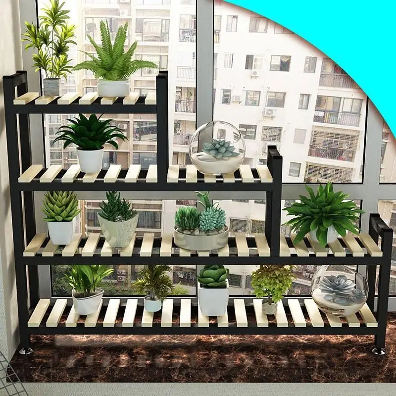 Madera Plantas Estanteria Para Macetas деревянные садовые полки для Stojak Na Kwiaty стойки балкон цветок Dekoration завод полка