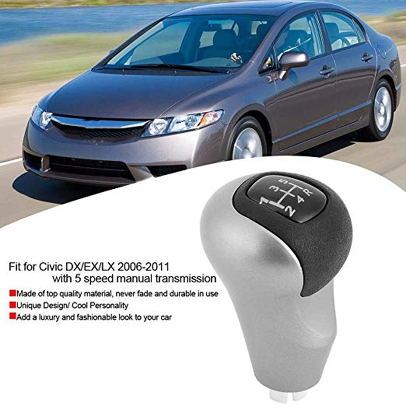5 скоростей Mt кнопка для включения и выключения автомобиля шар сдвига переключения головы для Honda Civic DX EX Lx 2006-2011 54102-Sna-A01
