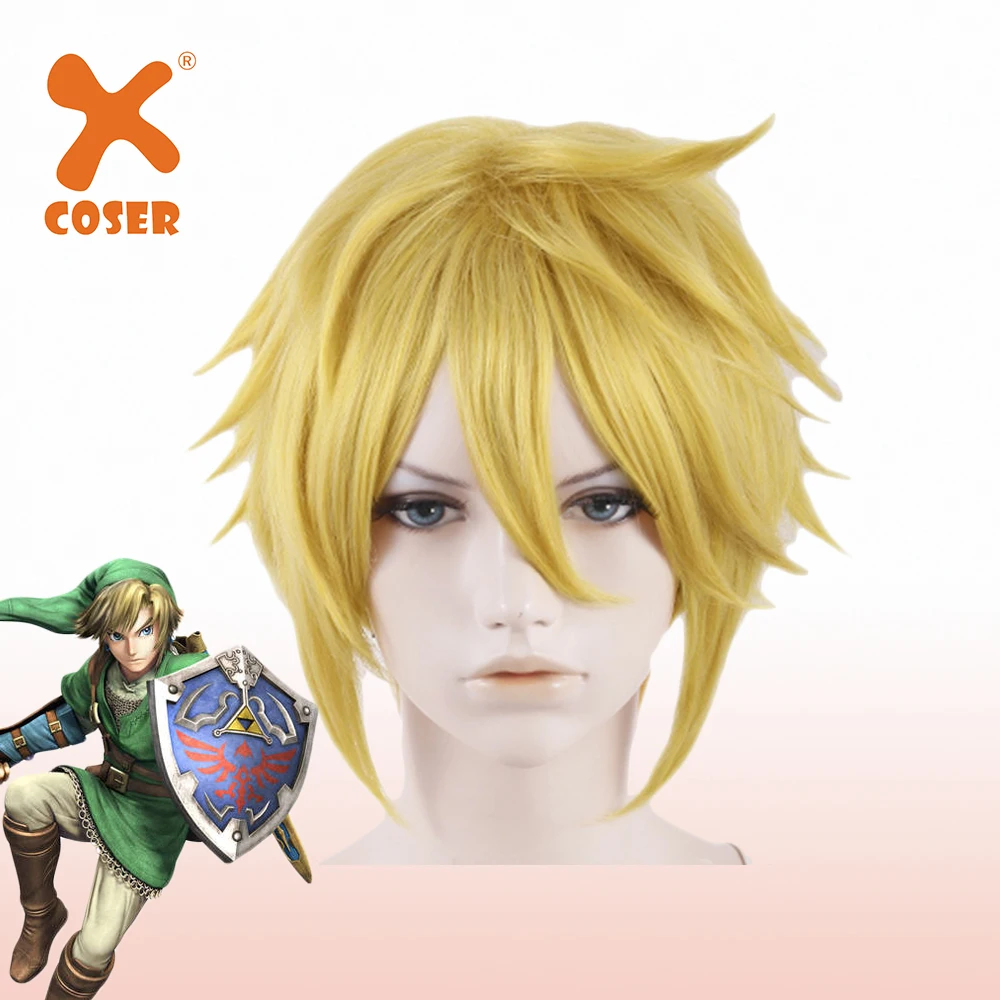 Xcoser Legend Of Zelda Link Peluca Cosplay Peluca Pelo Corto Alta Calidad Cosplay Headwear Halloween Fiesta Disfraces Accesorios Aliexpress