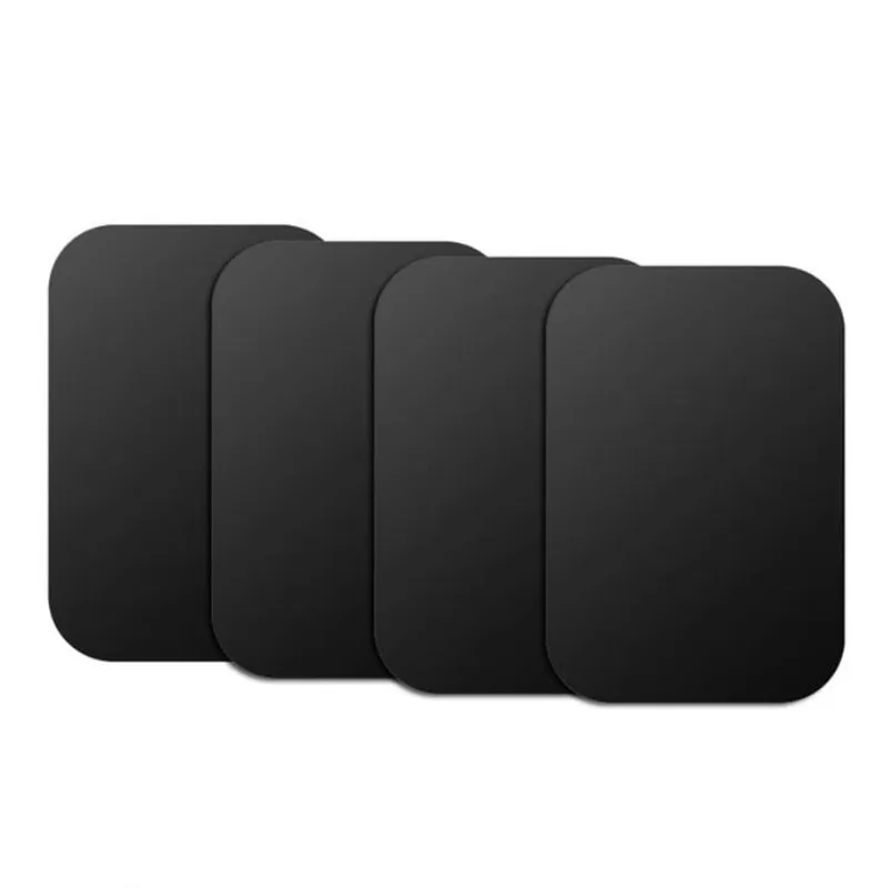 4Rectangle Универсальный магнитный держатель аксессуары Запасные детали для замены металлического пластина магнитный автомобильный держатель для телефона на магните с металлической пластиной из тостолистой стали с клейкой лентой 3M - Цвет: 4Rectangle