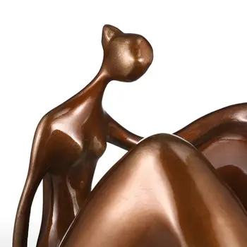 

Plump Woman Thinking Fiberglass Sculpture Woman Modern Sculpture Artwork Original Design Fat Woman enfeites para casa