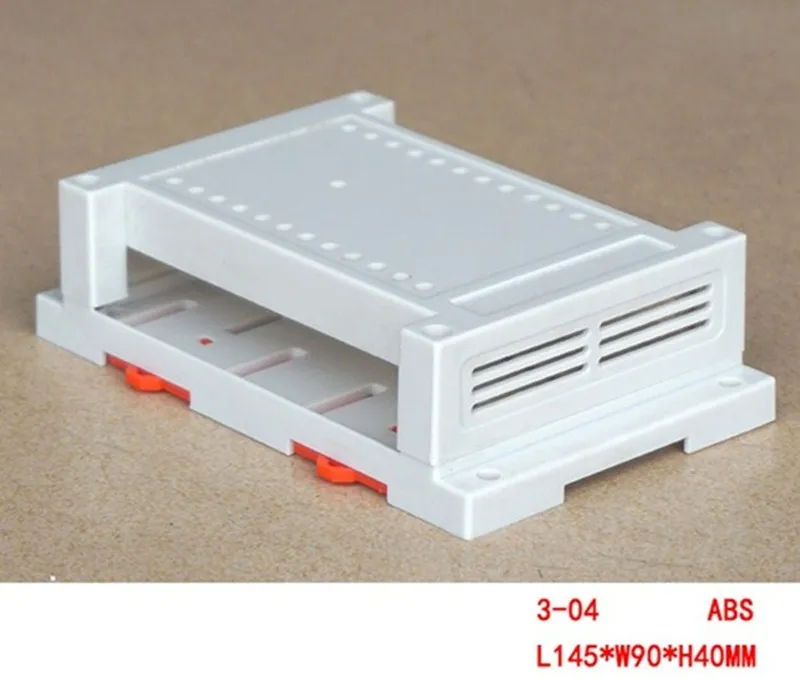 Din rail type plastic enclosure Instrumentation case Wiring box PLC industrial control box 1