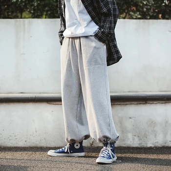 

Male Women Fashion Harem Trouser Cargo Pants Men Autumn Winter Streetwear Hip Hop Loose Casual Wide Leg Pants Joggers Sweatpants