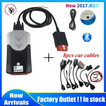 

VD DS150E CDP Bluetooth 2017.R1 for delphis NEW VCI diagnostic repair tool obd2 Scanner vd tcs cdp Car Diagnostic+8 Car Cables