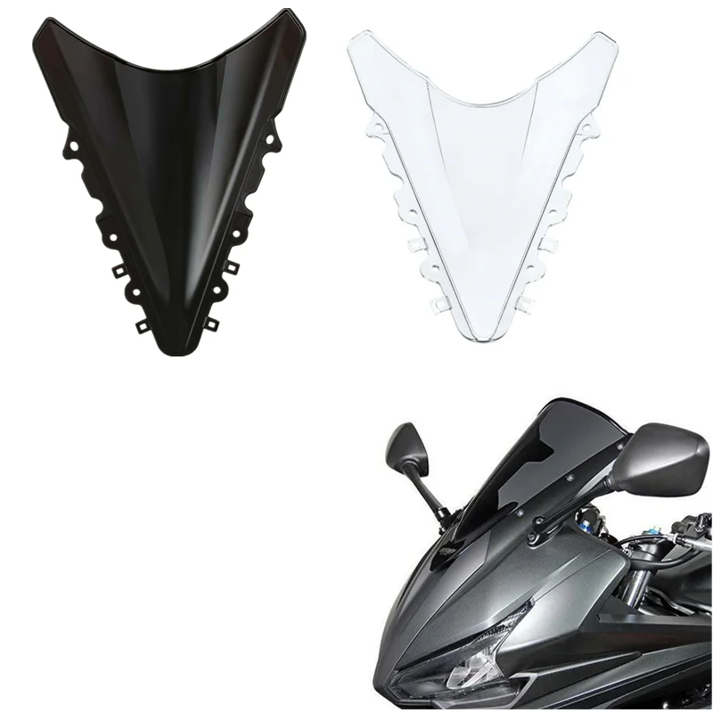 Мотоцикл двойной пузырь лобовое стекло ветровое стекло для Yamaha YZFR15