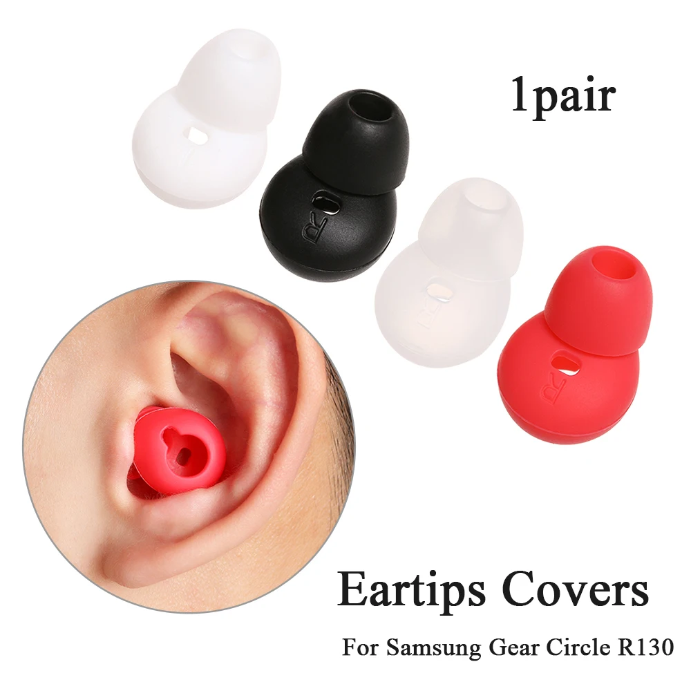 

1 Pair Elastic Silicone In-Ear Bluetooth Earphones Ear Pads For Samsung Gear Circle R130 Eartips Cover Headphones Accessories