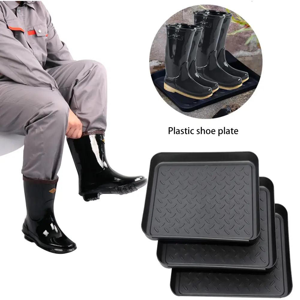 3PCS Multi-Purpose Boot Tray Drying Mat Plastic Pet Feeding waterproof Tray Seed Holder Plant cultivation Garden Tool