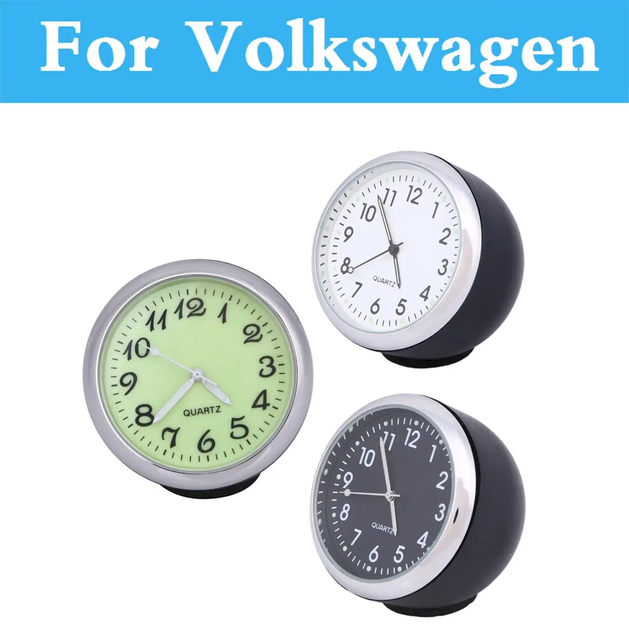 Car Mechanics Quartz Clock Mini Watch Digital Pointer For Volkswagen Tiguan Touareg Up Xl1 Gti Polo R Wrc Scirocco | Автомобили и