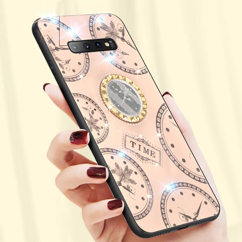 Блестящий Магнитный силиконовый чехол для телефона samsung galaxy A10 A20 A30 A50 A70 роскошный