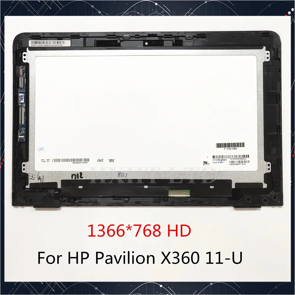 Для hp Pavilion X360 11U 11-U 11-U054TU lcd сенсорный экран в сборе с сенсорной панелью 1366*768 HD полностью протестирован