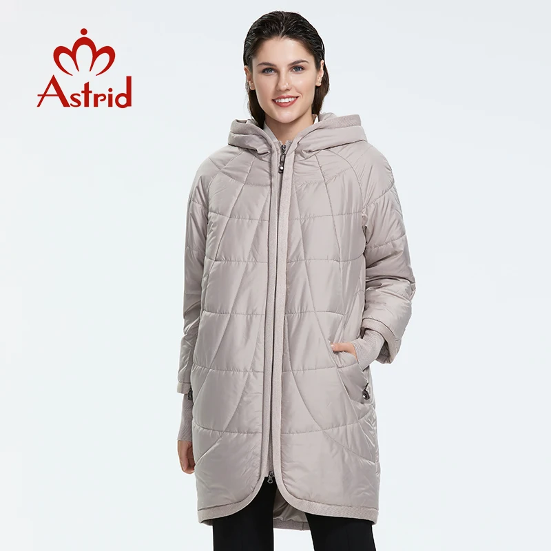 Astrid Зима новое поступление пуховая куртка женская верхняя одежда высокое качество средней длины модный тонкий стиль зимняя куртка для женщин AM-2075