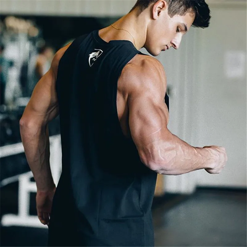 

Brand New Plain Men Tank Tops Men Gym Stringer Sleeveless Shirt Running Vest Blank Fitness Clothing Cotton Sportwear Muscle Vest