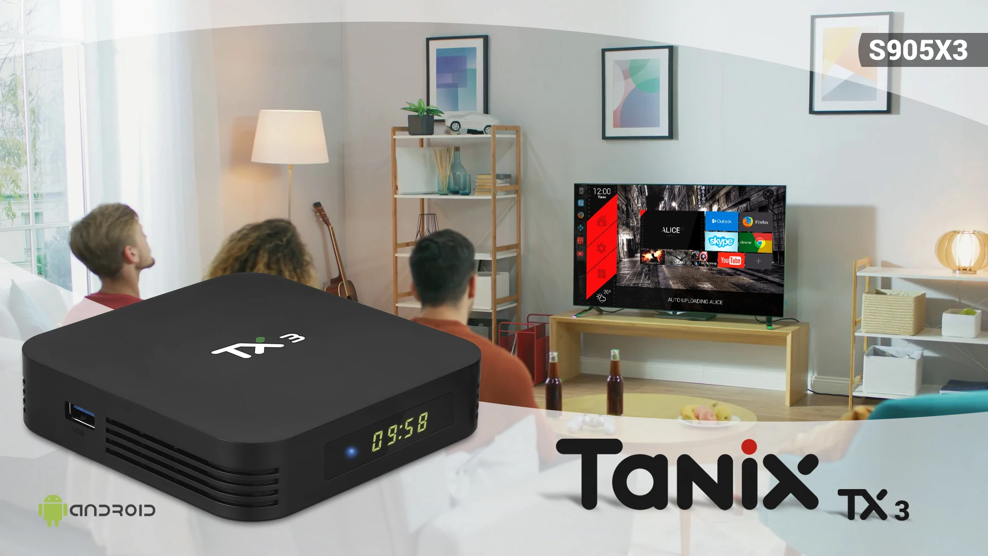 ТВ-приставка 20шт TX3 Android 9,0 Amlogic S905X3 4G ram 32GB 64GB rom quad core 2,4G/5 GHz Wifi BT H.265 Youtube 8K медиаплеер
